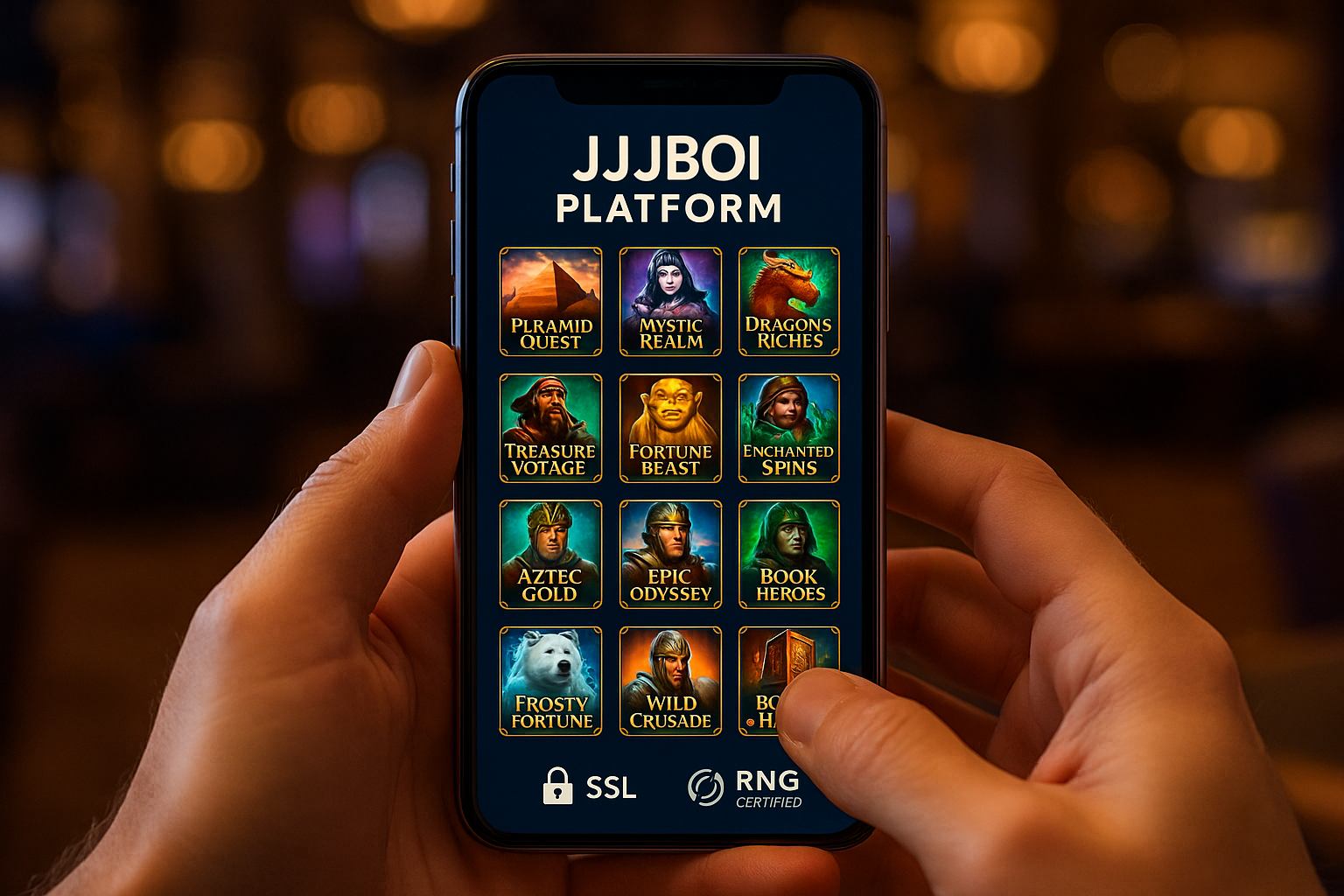 Jogos de Slot no Casino Online JJJBOI