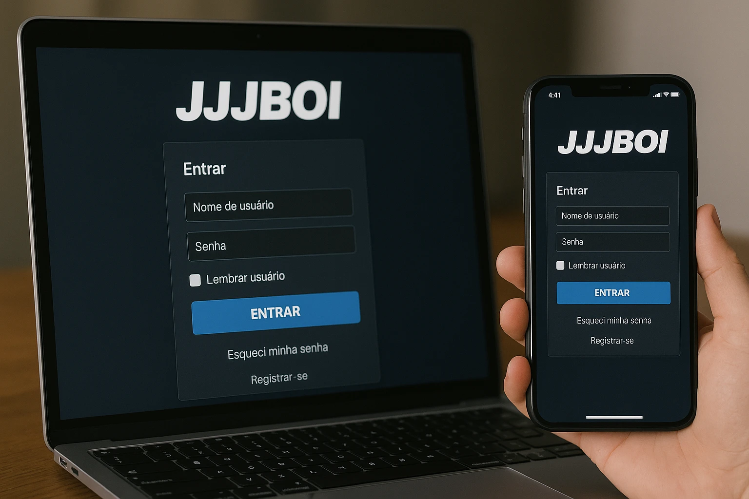Não Perca tempo, o rRgistro na site JJJBOI