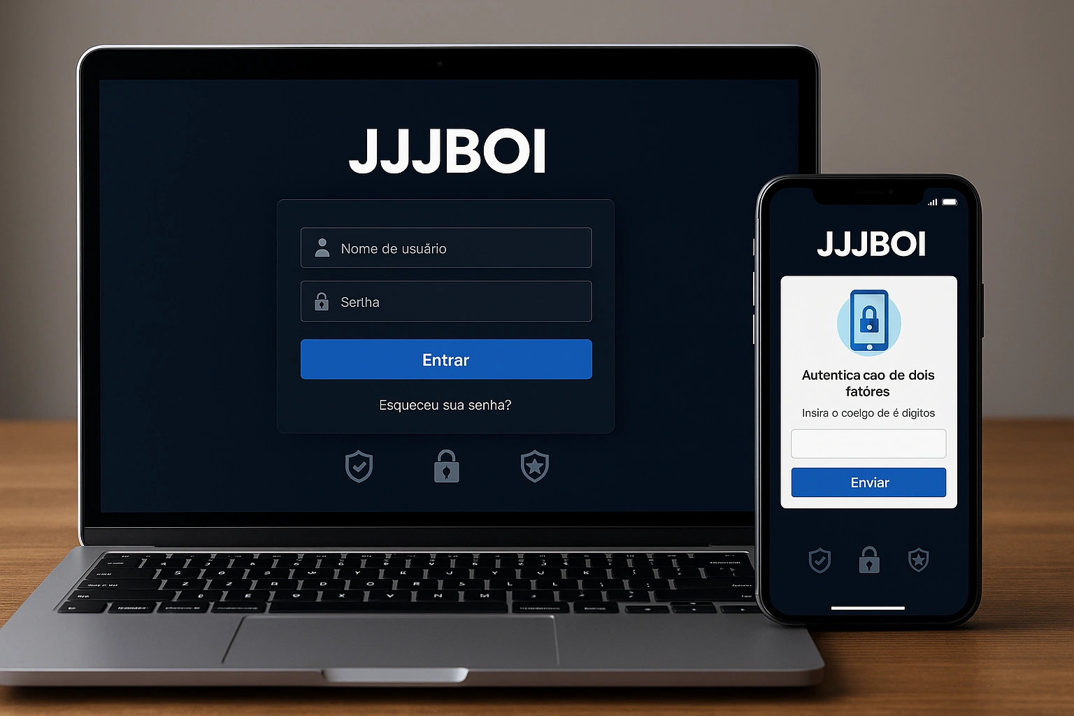 Criar uma nova Conta no plataforma JJJBOI